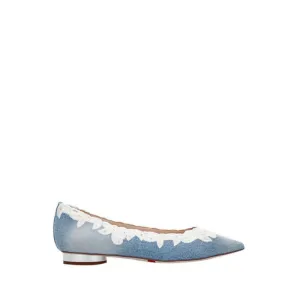 9A942-BD7 Women's Flats - Blue Denim