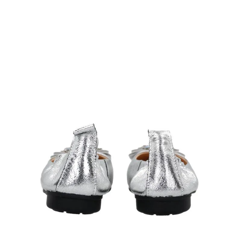 A1305-SLR Women's Ballerina Flats - Silver