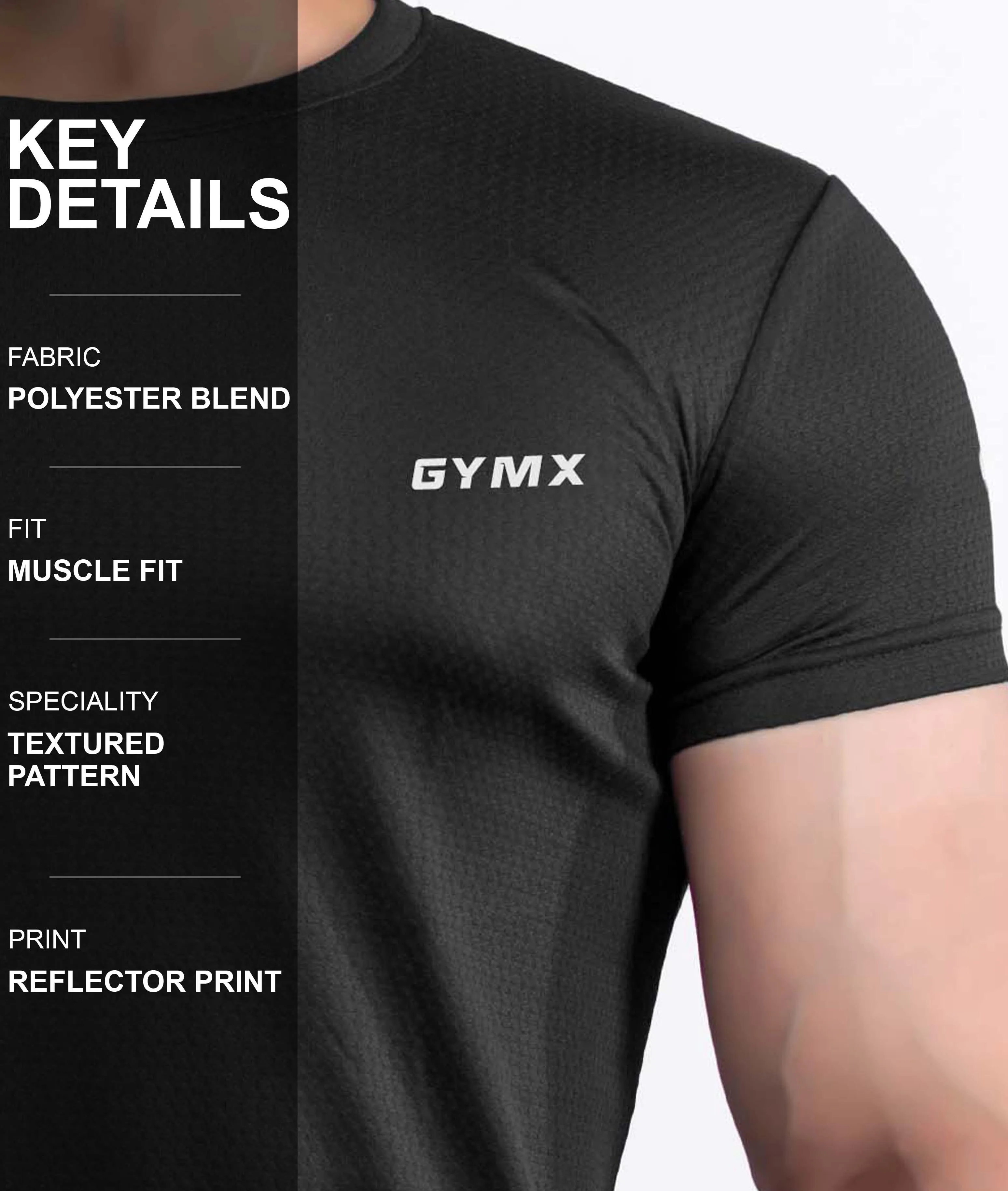 Ace GymX Tees: Just Black