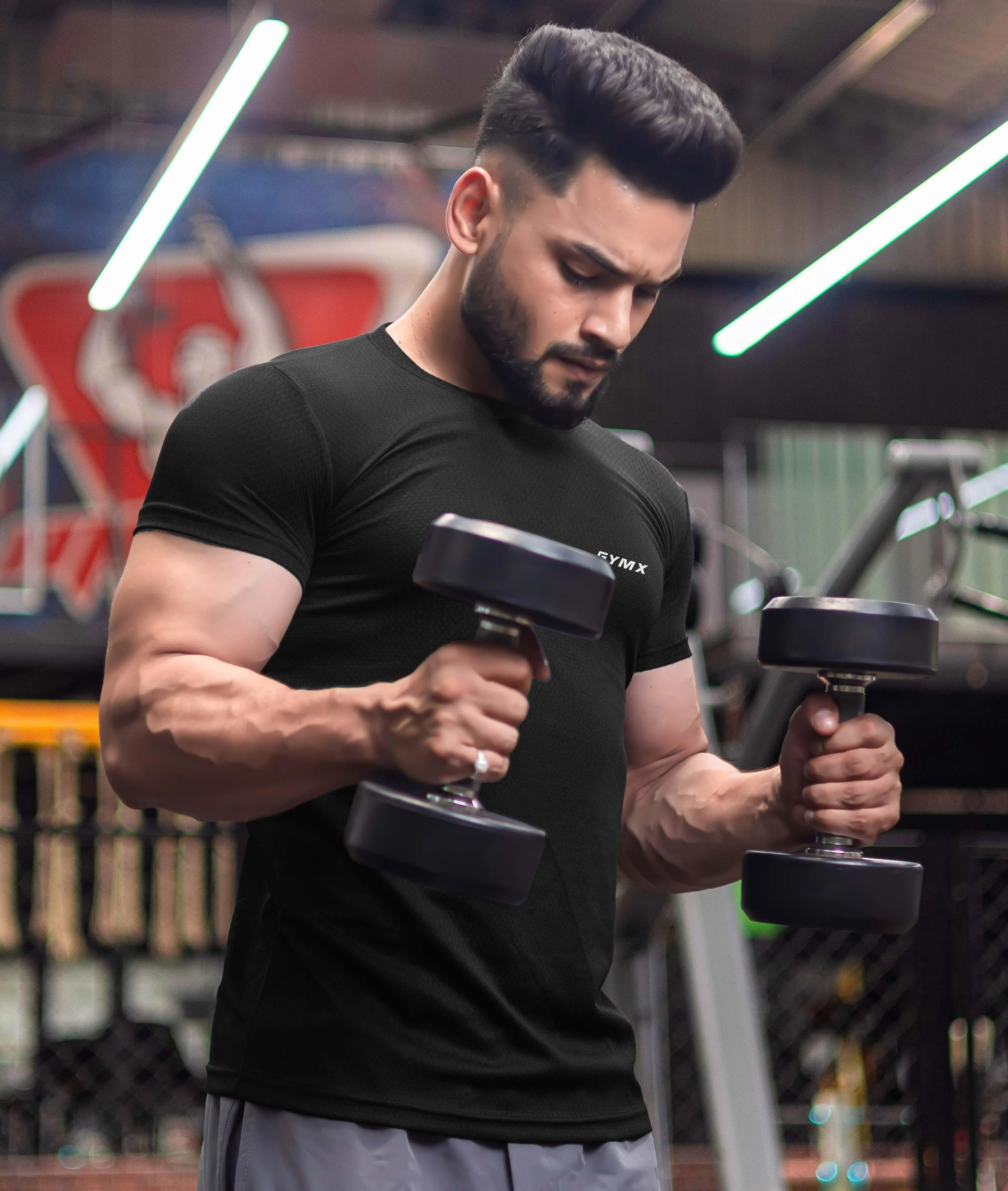 Ace GymX Tees: Just Black