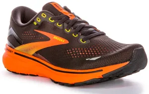 Brooks Ghost 15 In Black Yellow For Men | Medium Fit