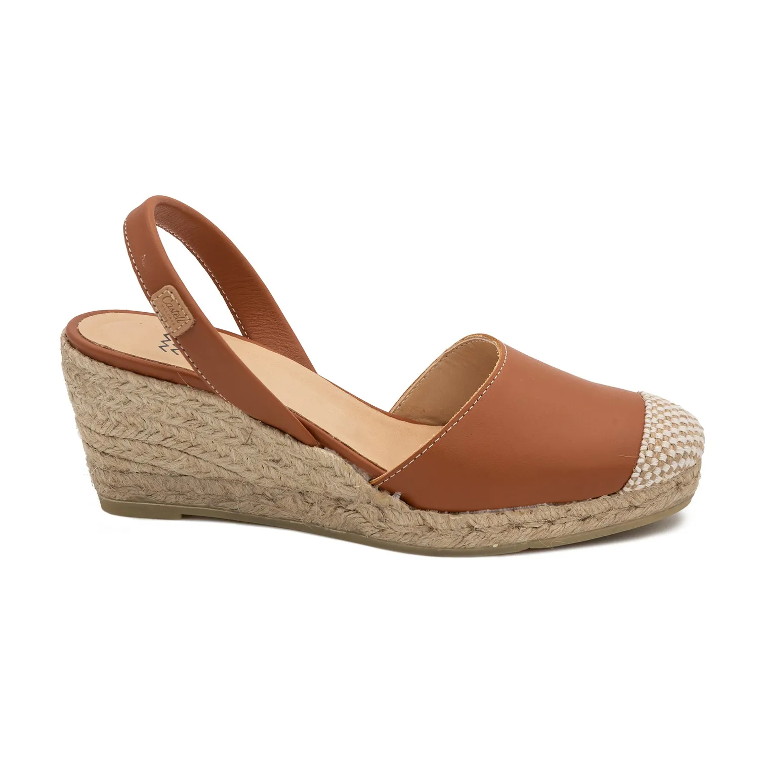 Closed Toe Leather Menorcan Espadrille For Women - Frida Montada 1924 Ciervo 5C