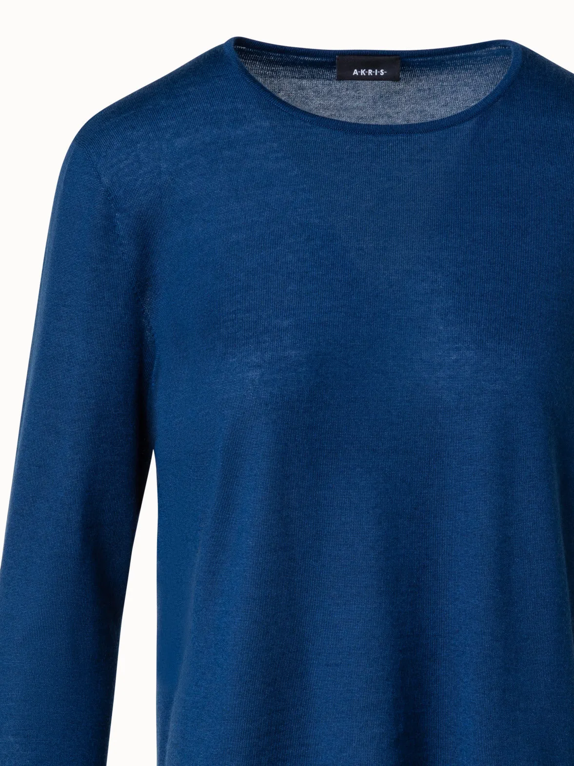 Crew Neck Cashmere Silk Sweater