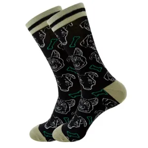 Dog Faces Socks from the Sock Panda (Adult Large - Men's Shoe Sizes 8-12)