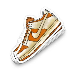 Dunk Low "VNTG Pack White Orange" Sneaker Sticker