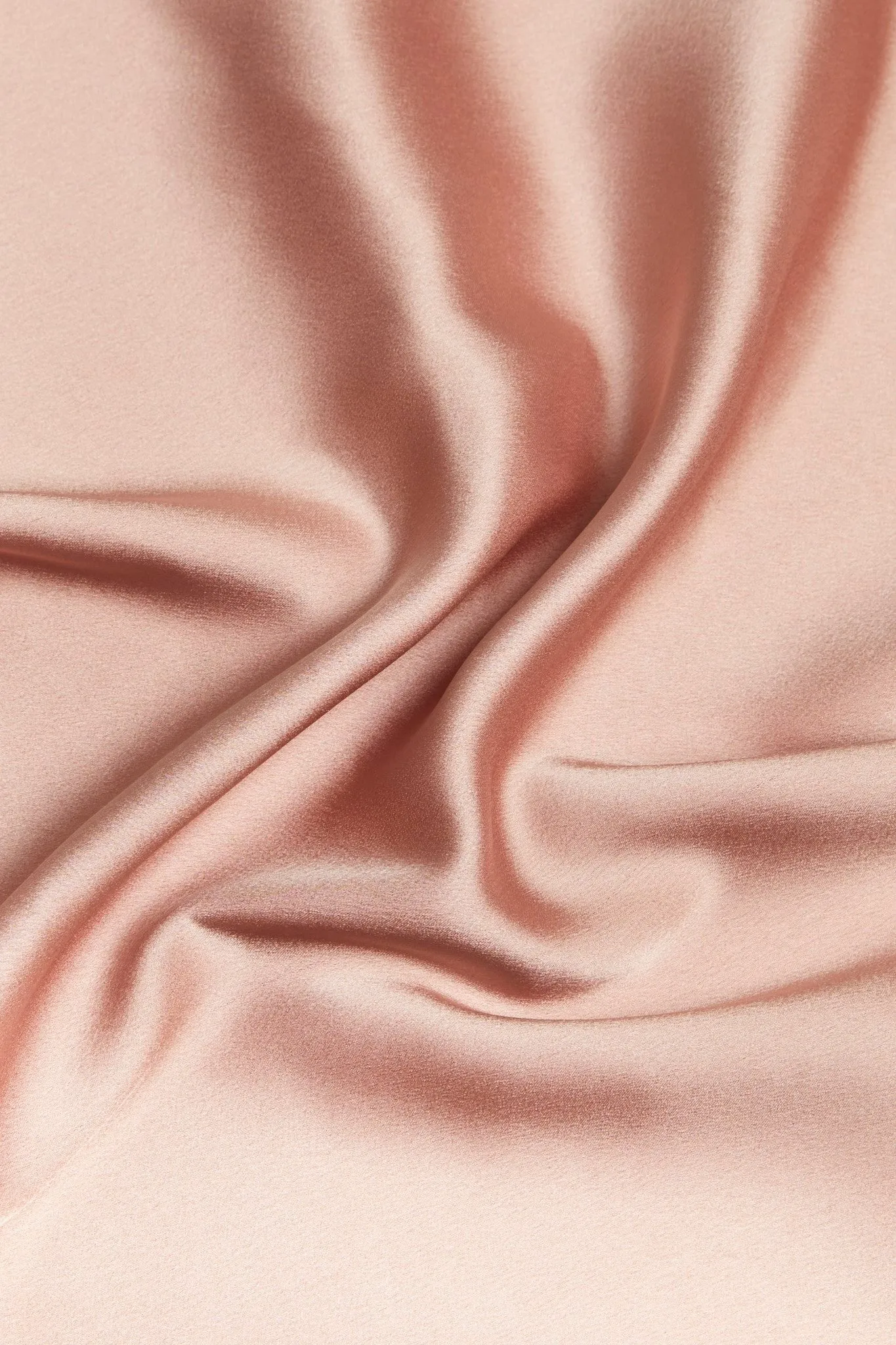 Dusty Peach Satin Headscarf