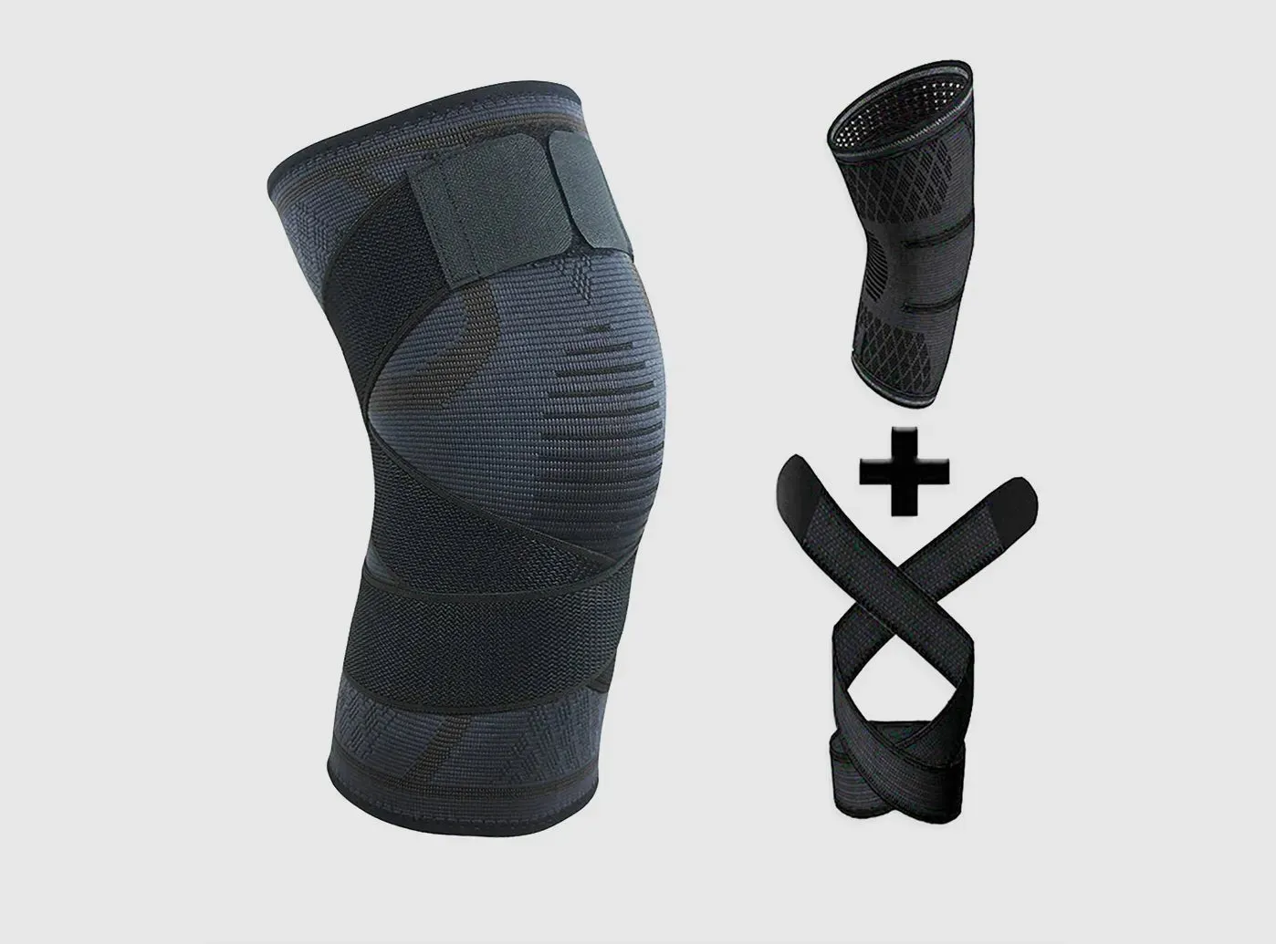 FitVille Compression Knee Pad 1-Pair Bundle (Unisex)