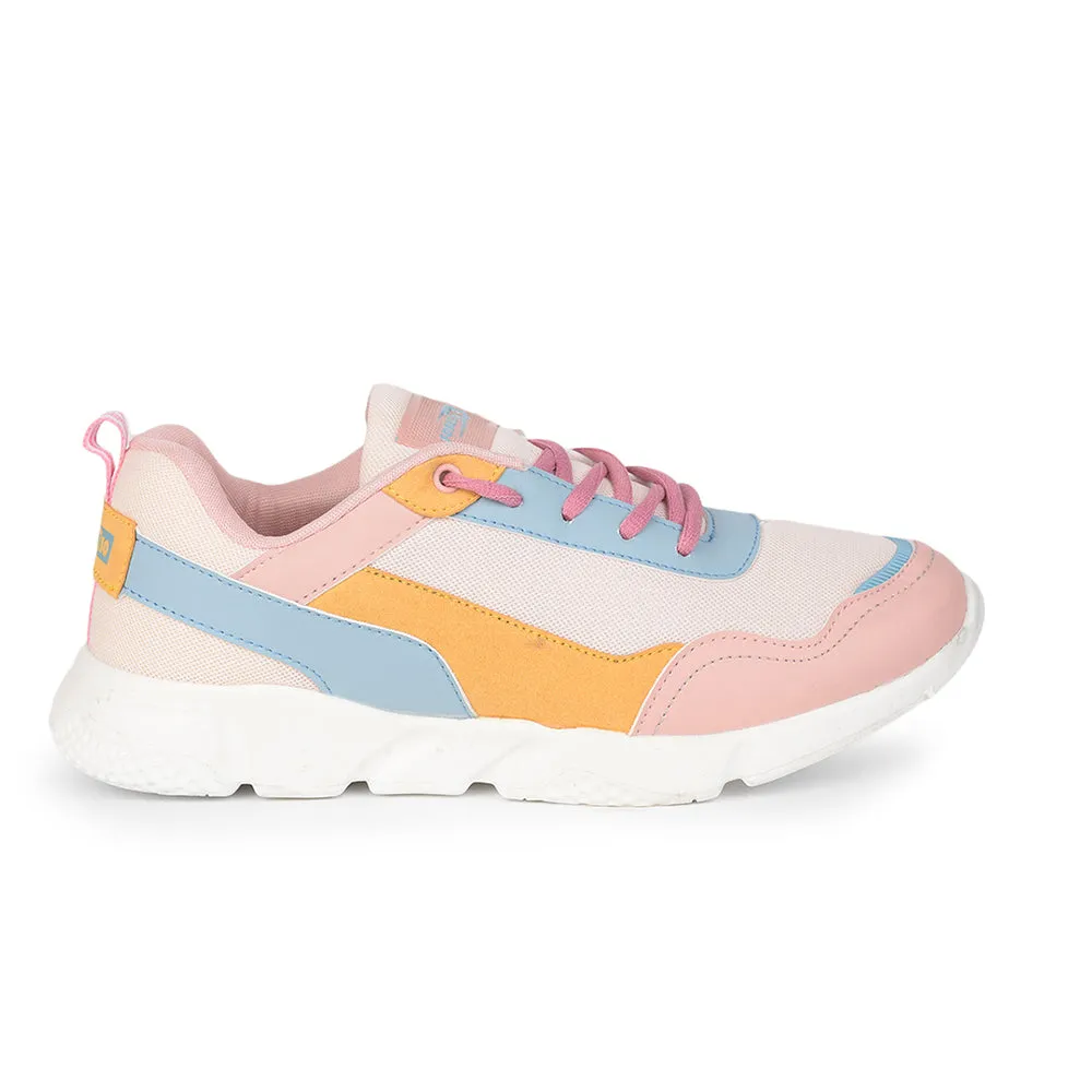 Force 10 Casual Peach Lacing Shoes For Women CORA by Liberty