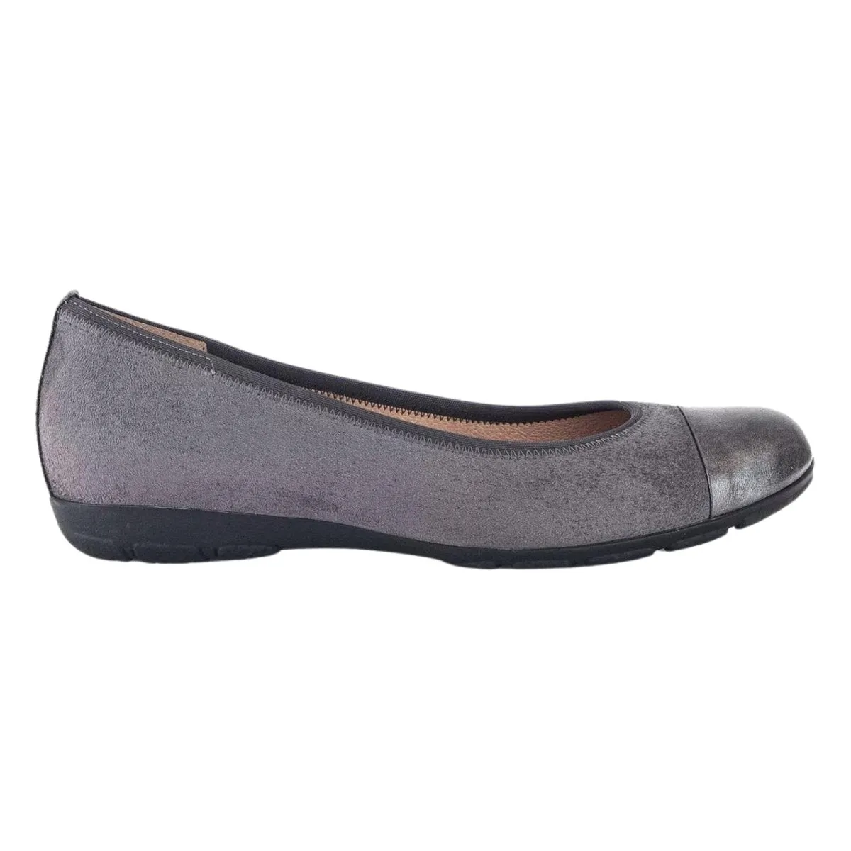 Gabor Women's 54.161.49 Sporty Ballet Dark Grey Suede