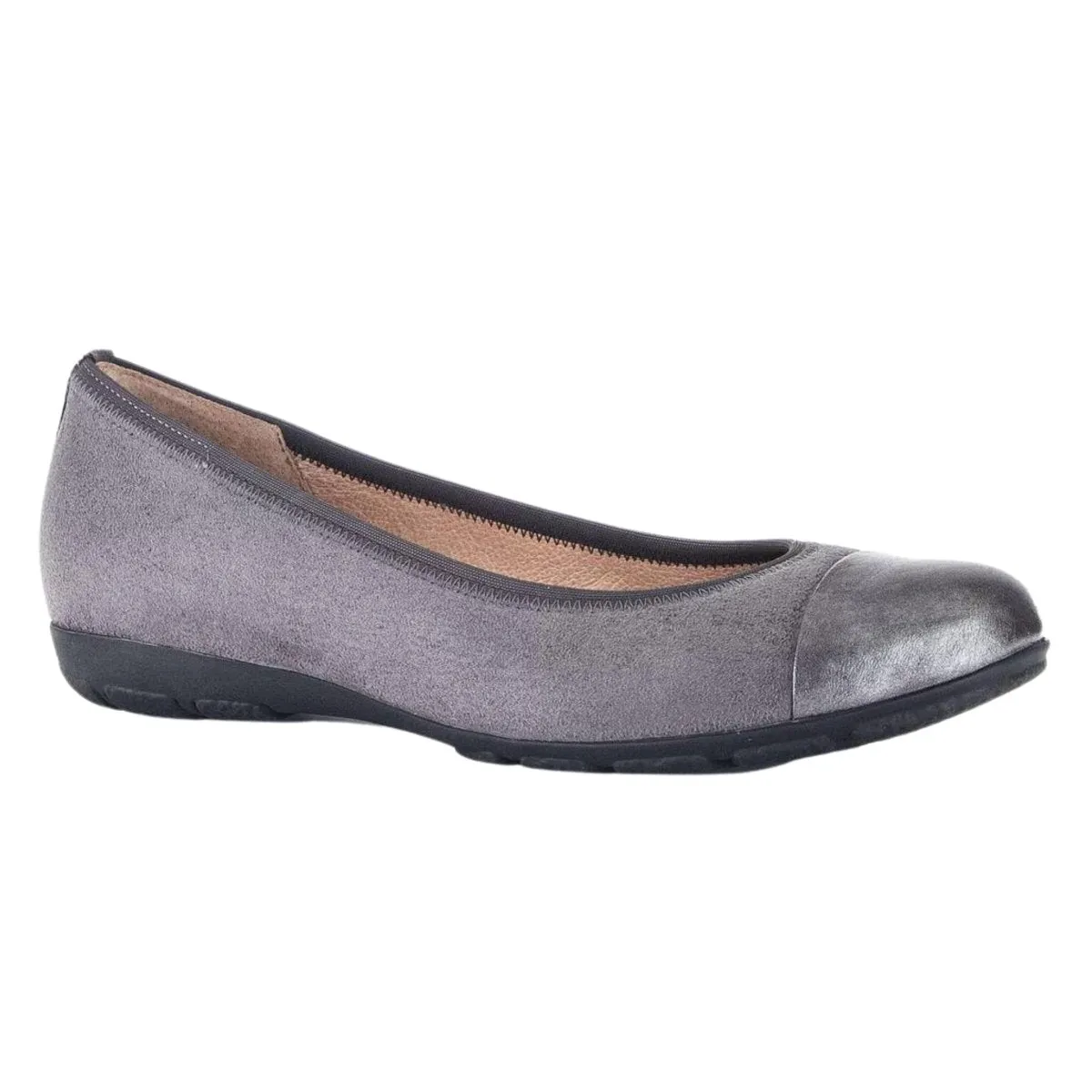 Gabor Women's 54.161.49 Sporty Ballet Dark Grey Suede