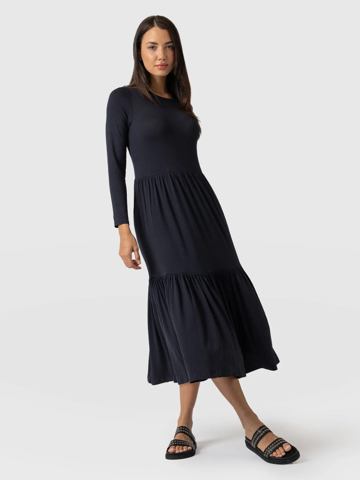 Greenwich Dress Long Sleeve - Navy