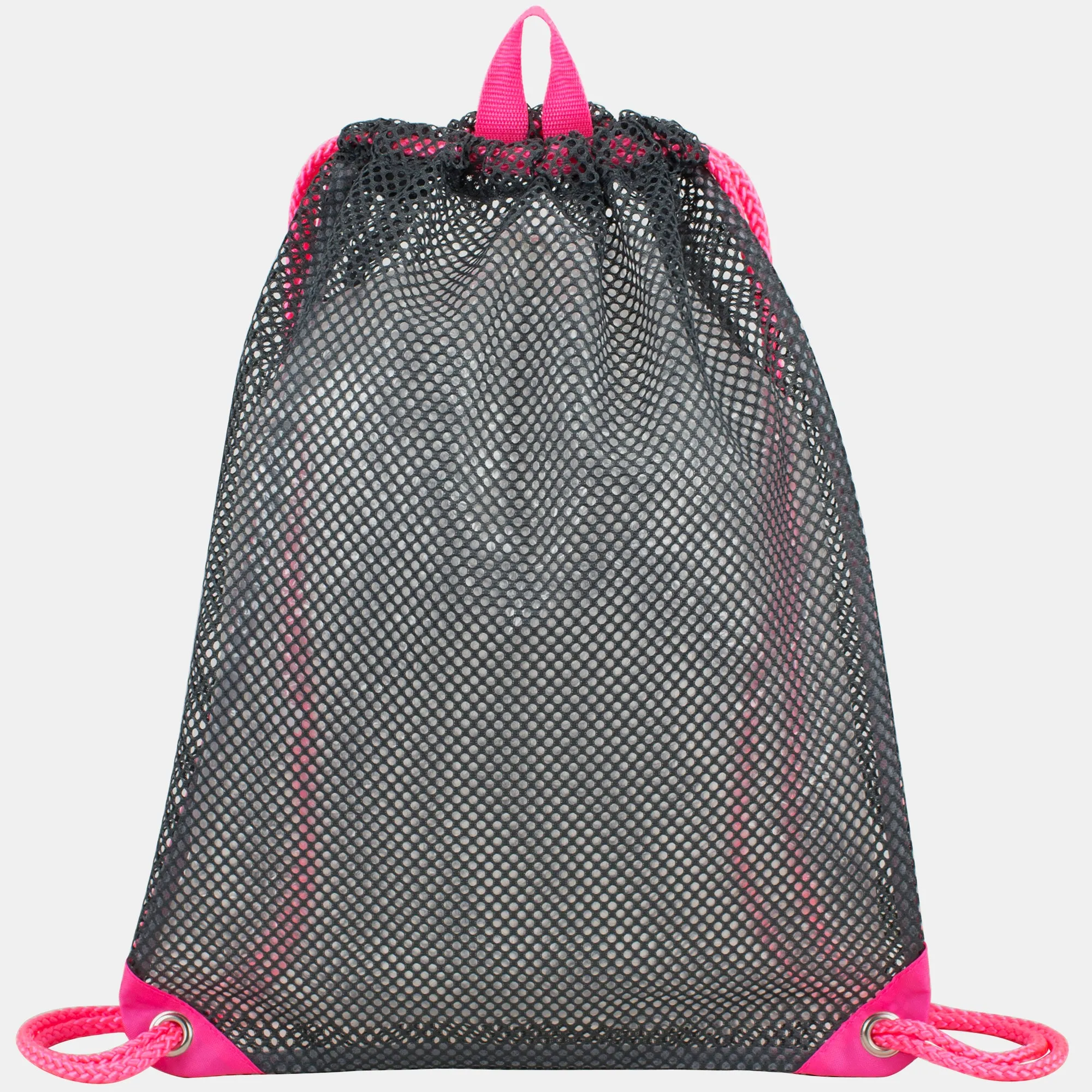 High-Capacity Mesh Drawstring with Cinch-able Closure