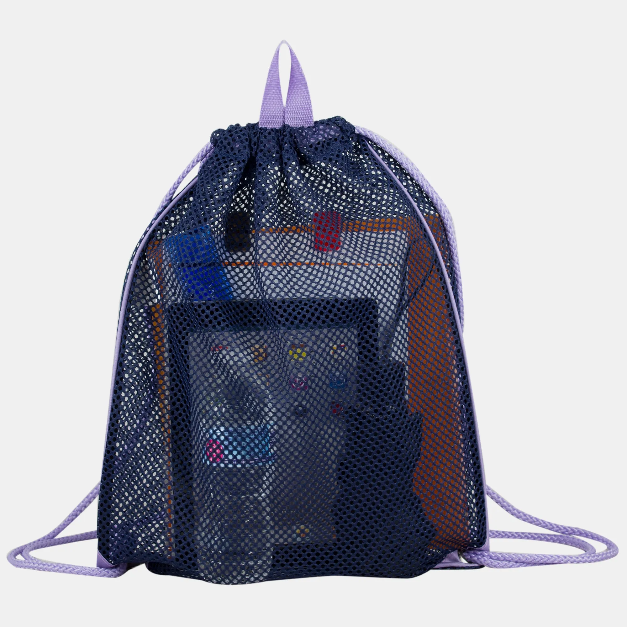 High-Capacity Mesh Drawstring with Cinch-able Closure