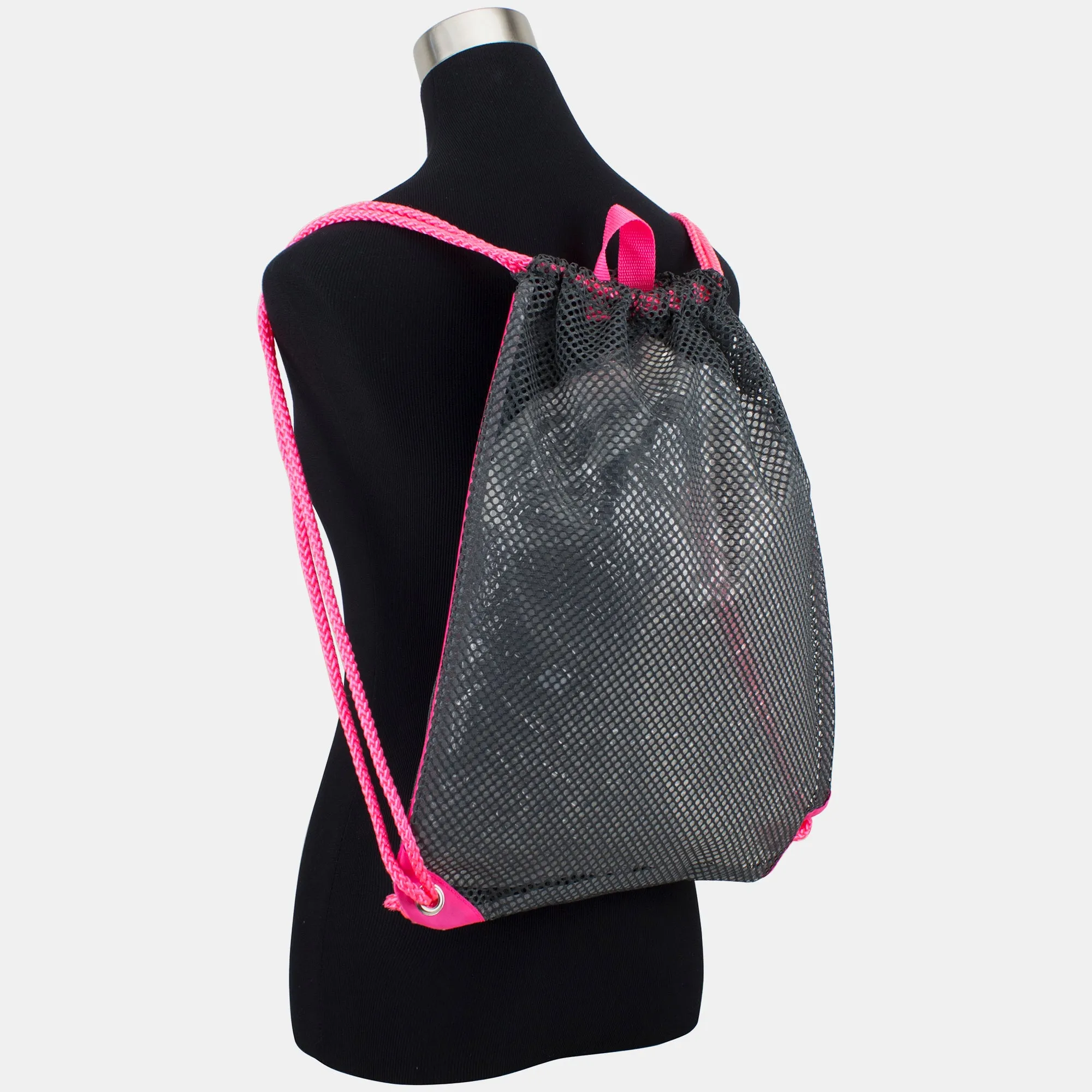 High-Capacity Mesh Drawstring with Cinch-able Closure