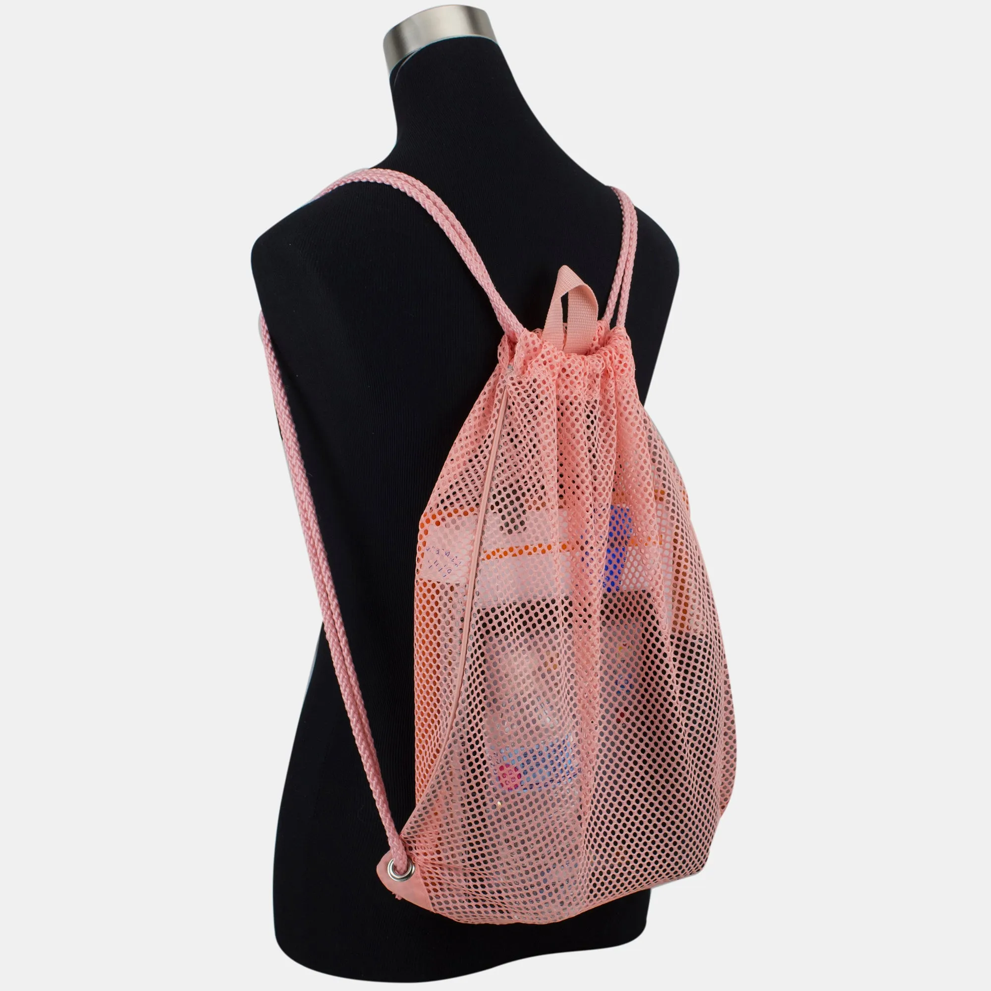 High-Capacity Mesh Drawstring with Cinch-able Closure