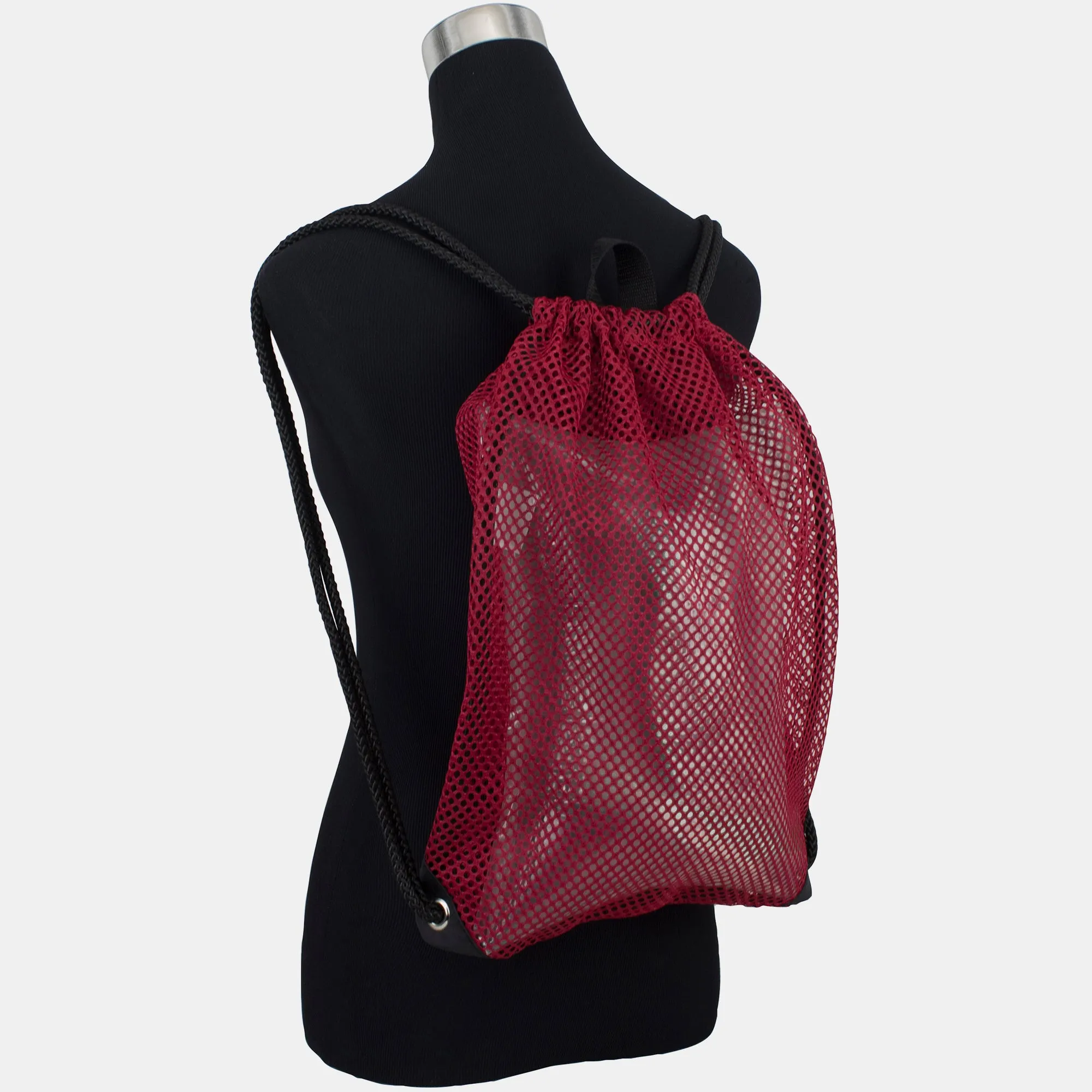 High-Capacity Mesh Drawstring with Cinch-able Closure