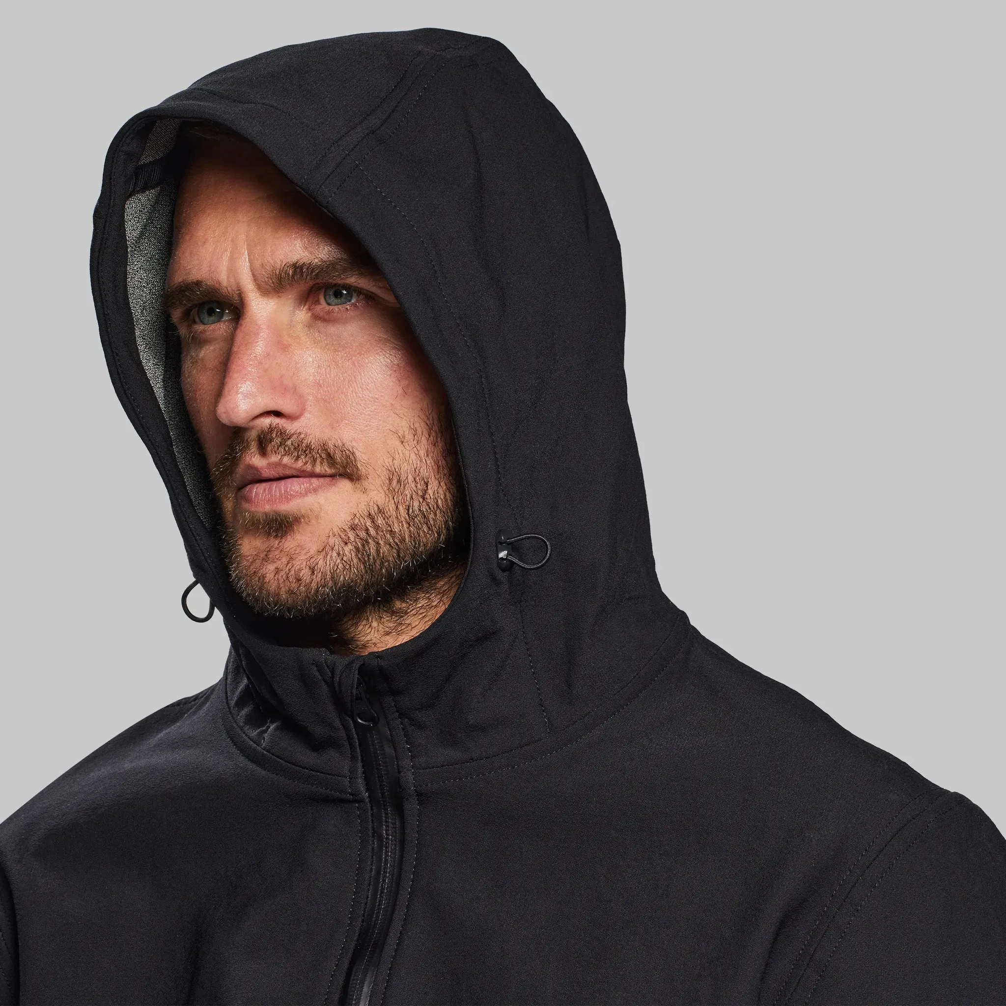 Black, Indestructible Hooded Jacket - Enhanced Durability Edition