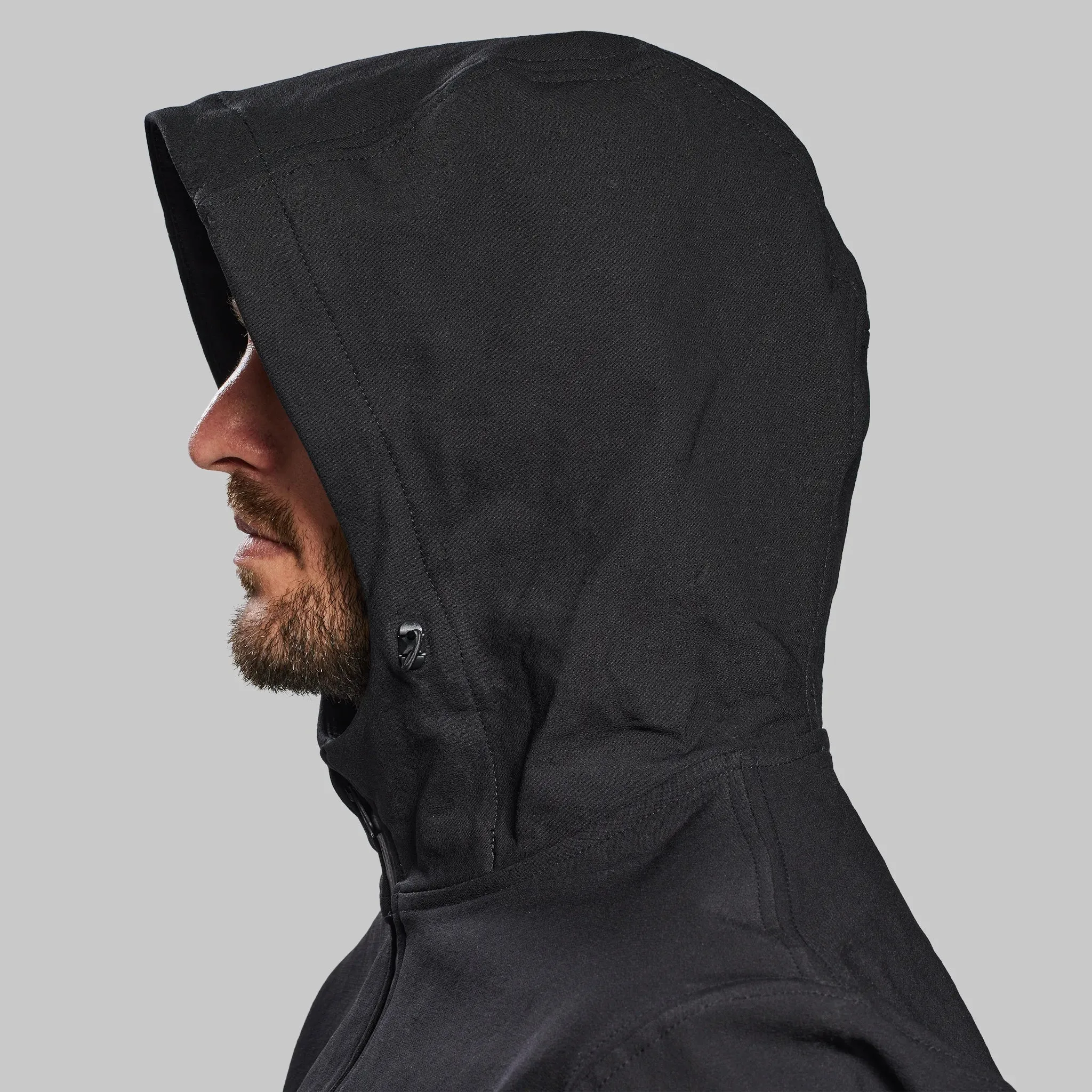 Black, Indestructible Hooded Jacket - Enhanced Durability Edition