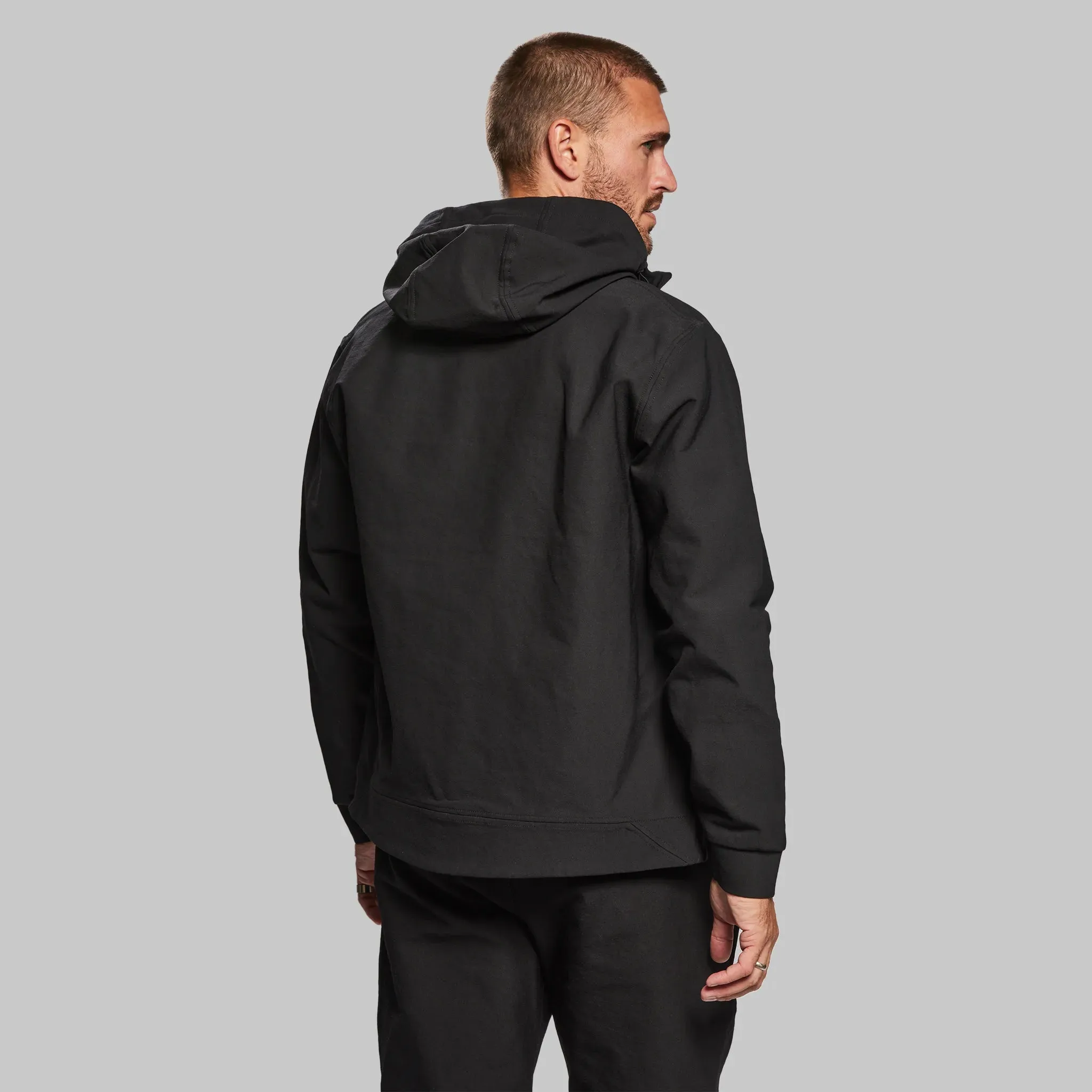 Black, Indestructible Hooded Jacket - Enhanced Durability Edition