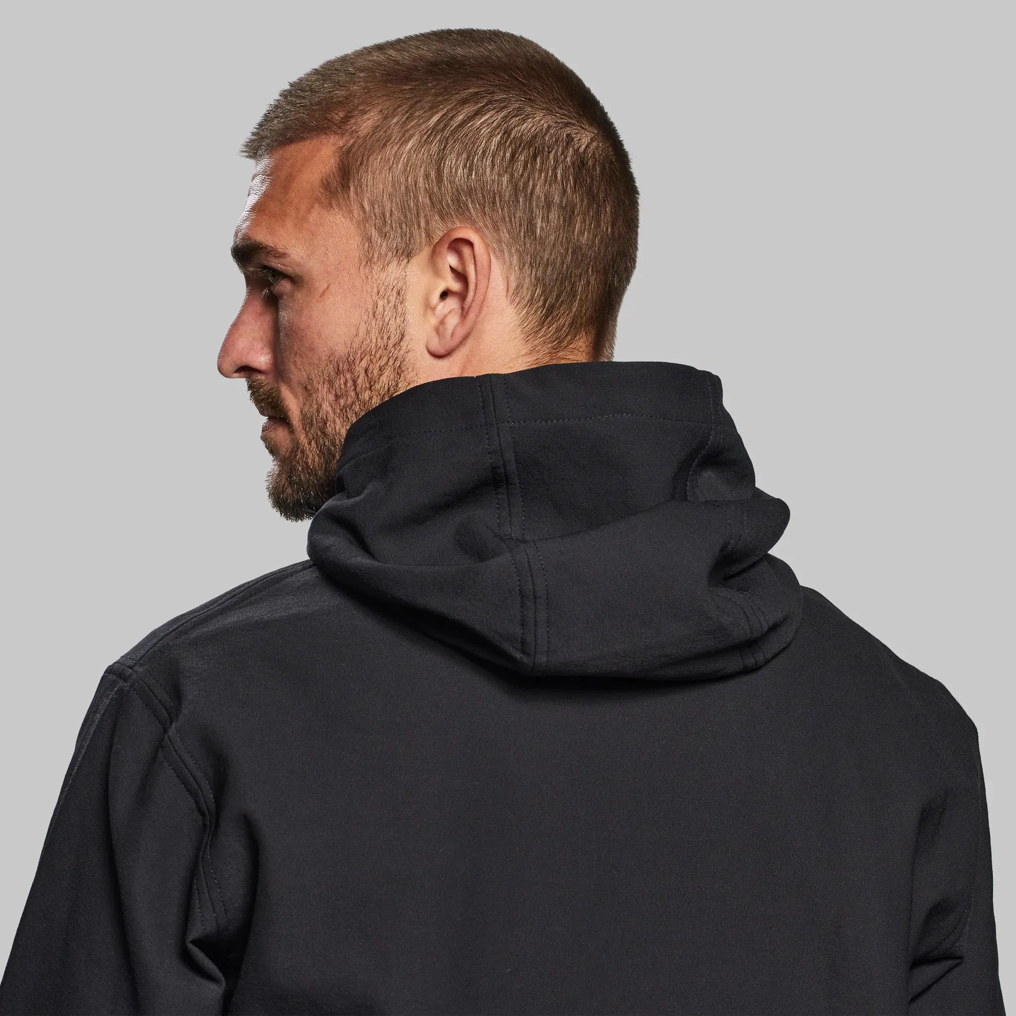 Black, Indestructible Hooded Jacket - Enhanced Durability Edition