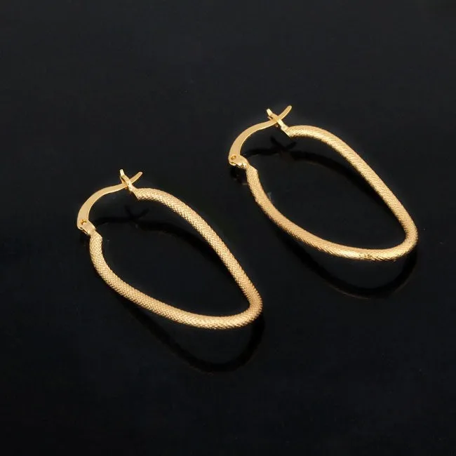 Irregular Style High Quality Big Hoop Earrings - 2 Colors