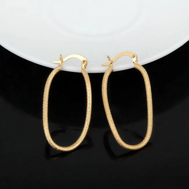 Irregular Style High Quality Big Hoop Earrings - 2 Colors