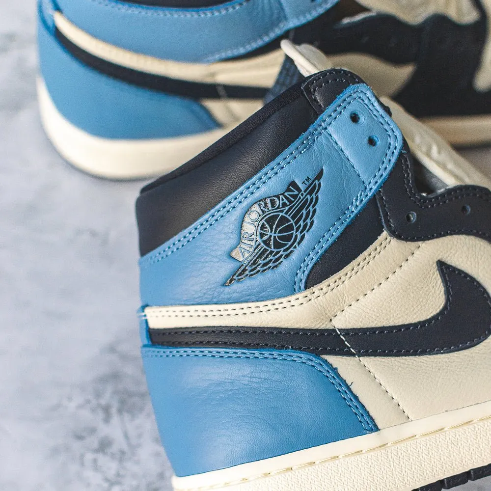 Jordan 1 Retro High Obsidian UNC