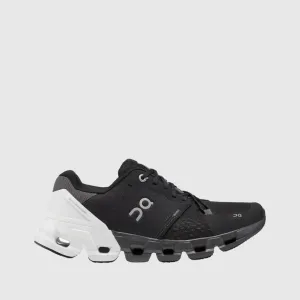 Mens Optimized Supportive Cloud Flyer 4 Running Shoes - Black and White