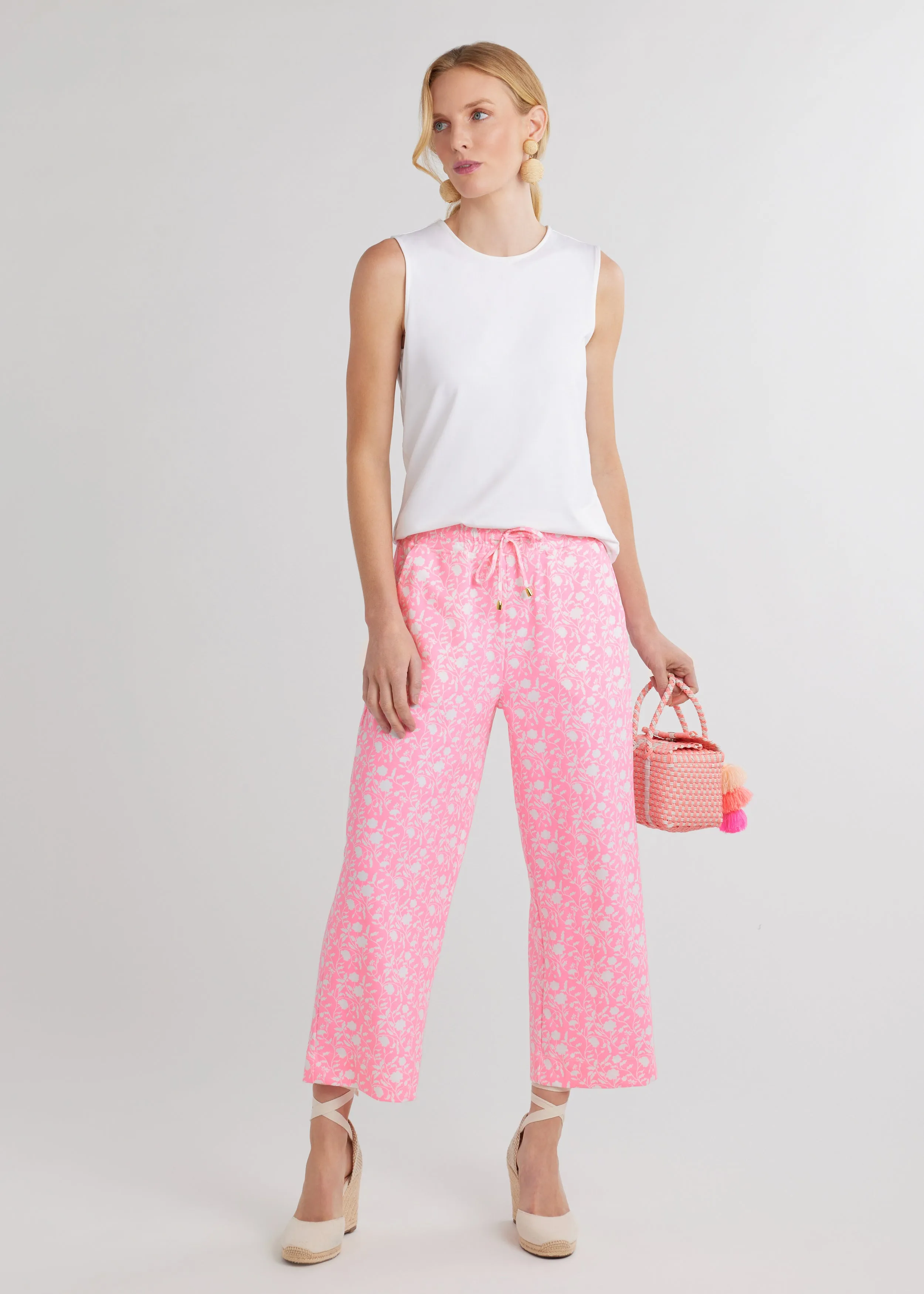 Palisades Pant in Repreve® Stretch (Cotton Candy Floral)