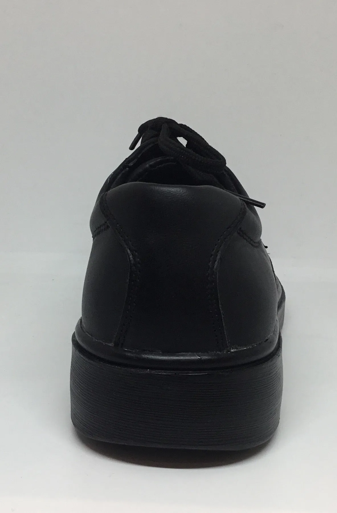 ROC Strobe Senior Black Leather School Shoe