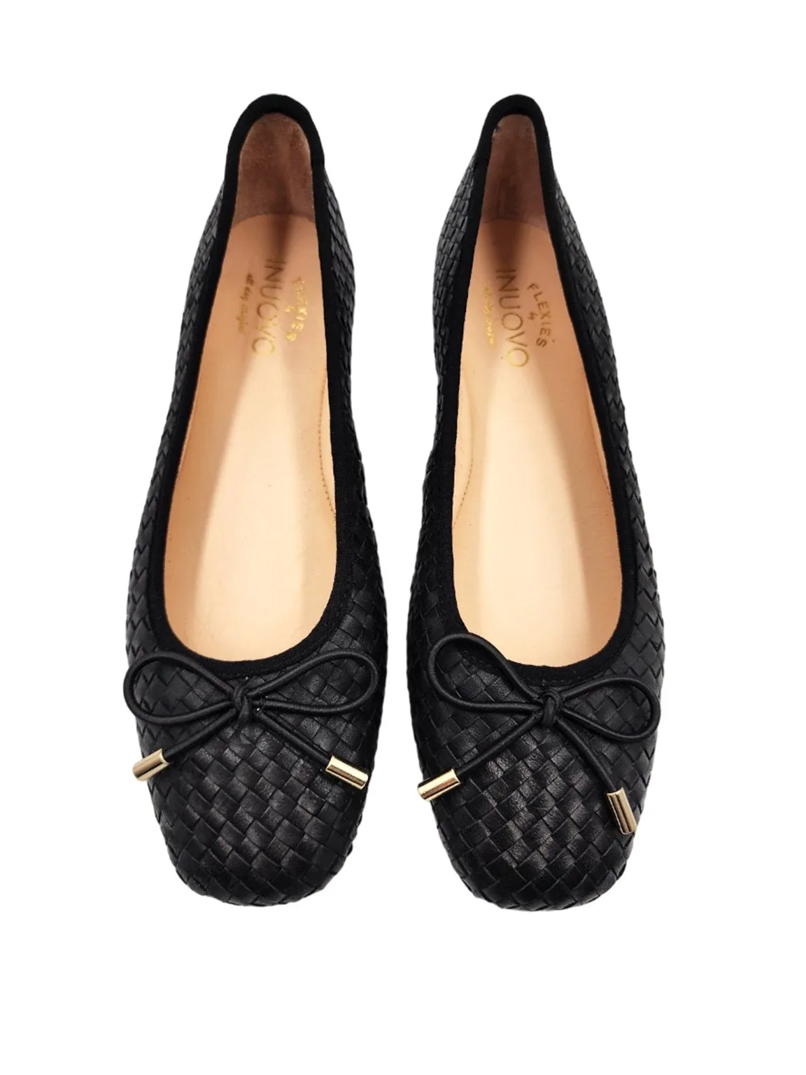 Sweet Carolyn Leather Ballet Flats