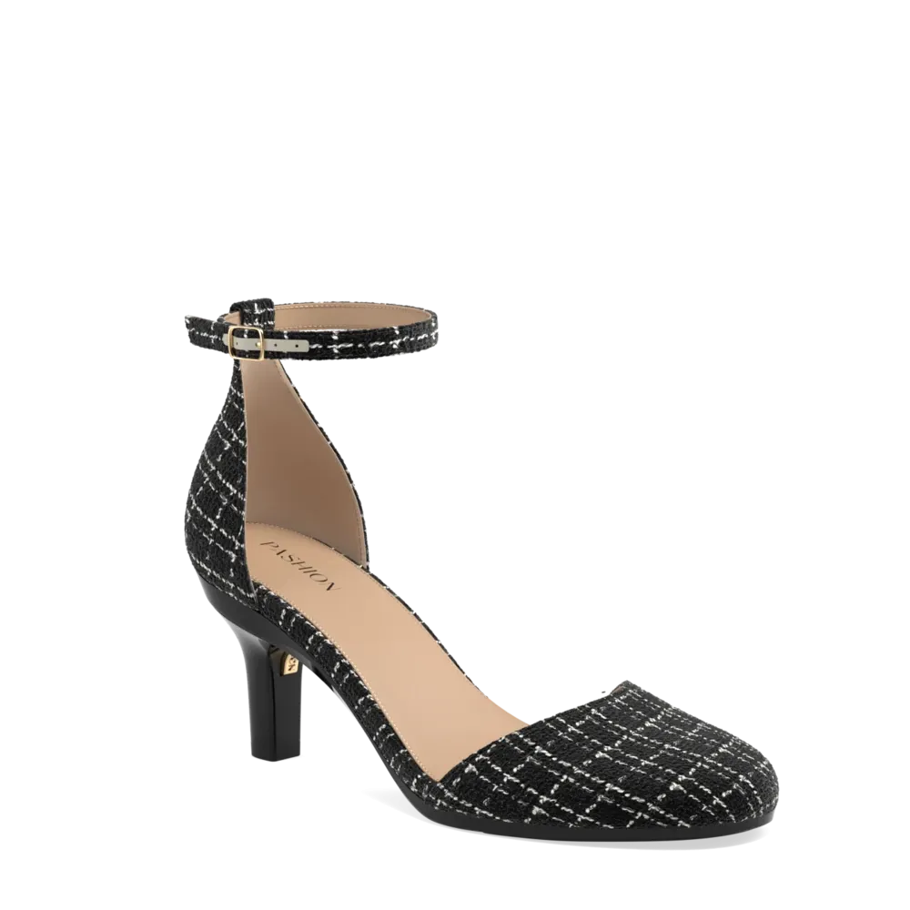 The Jocelyn - Coal Tweed 3 Stiletto