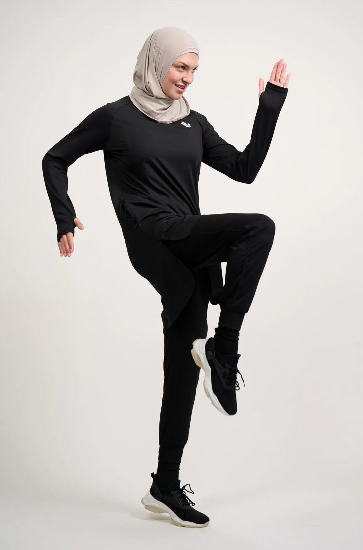 The Staple Modest Sports Dress Black