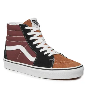 VANS Unisex SK8-Hi Color Block  (Black/Brown)