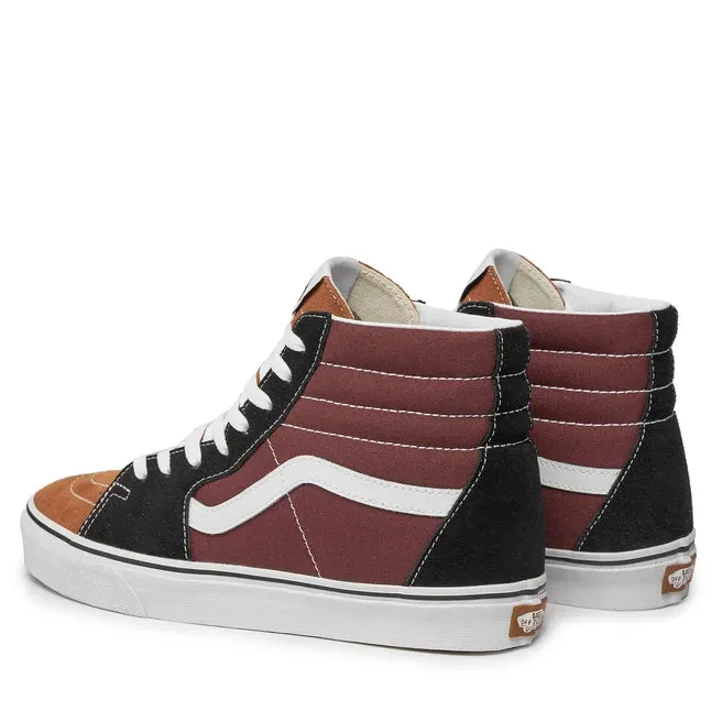 VANS Unisex SK8-Hi Color Block  (Black/Brown)