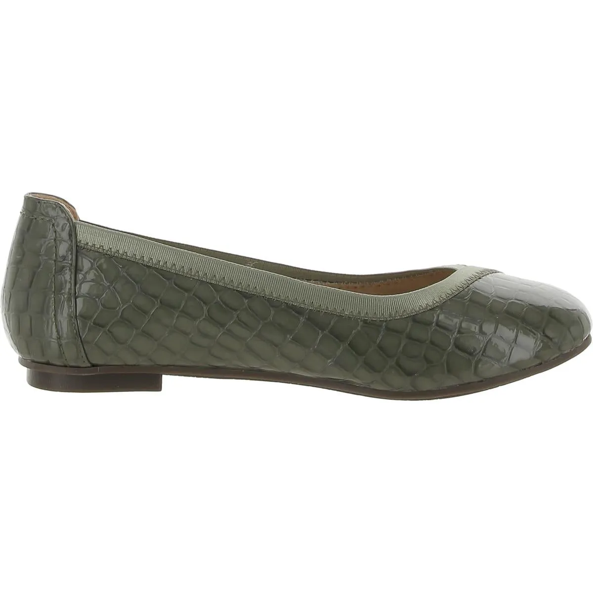 Vionic Womens Caroll Embossed Slip On Ballet Flats