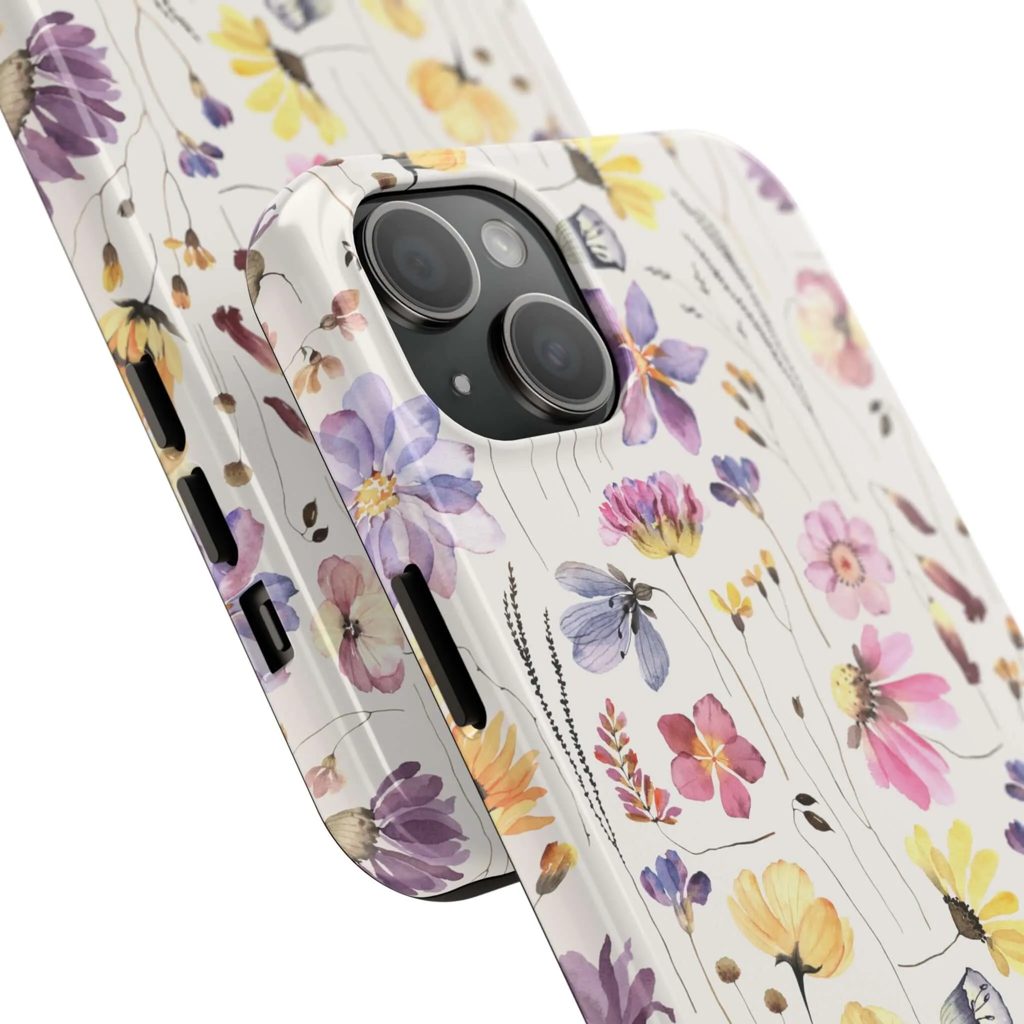 Wildflower Watercolors | Beige Floral Case