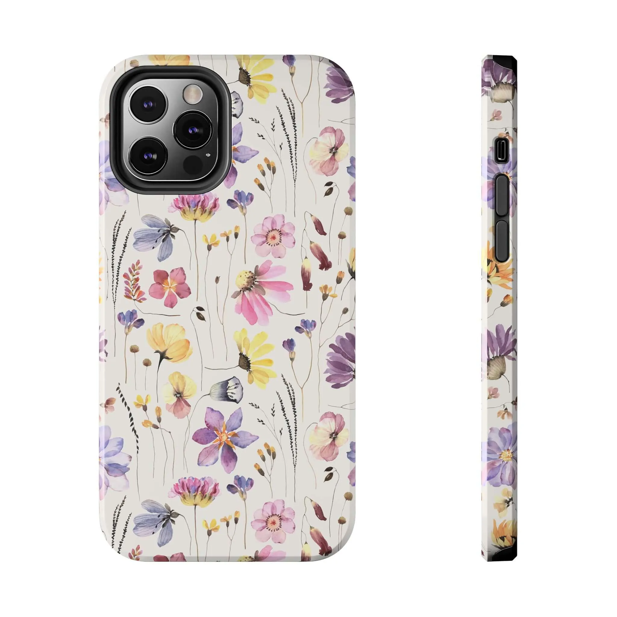 Wildflower Watercolors | Beige Floral Case