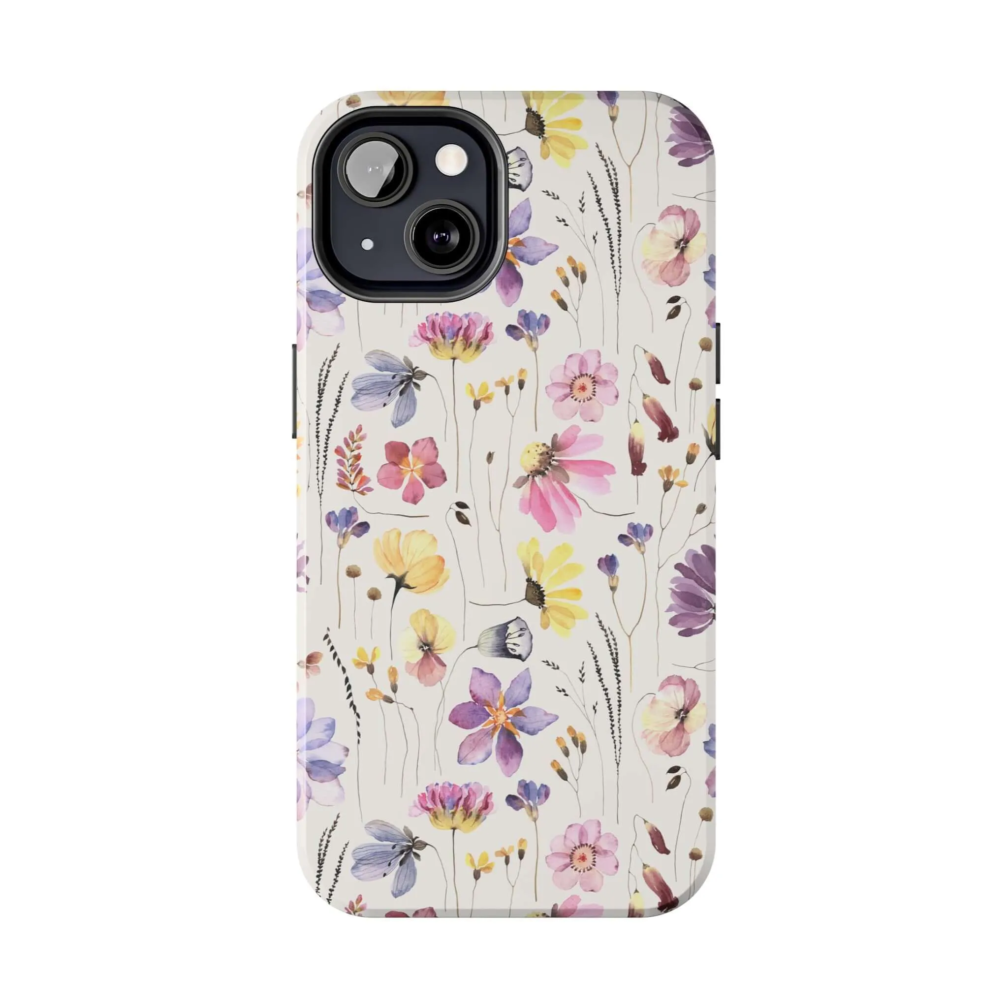 Wildflower Watercolors | Beige Floral Case