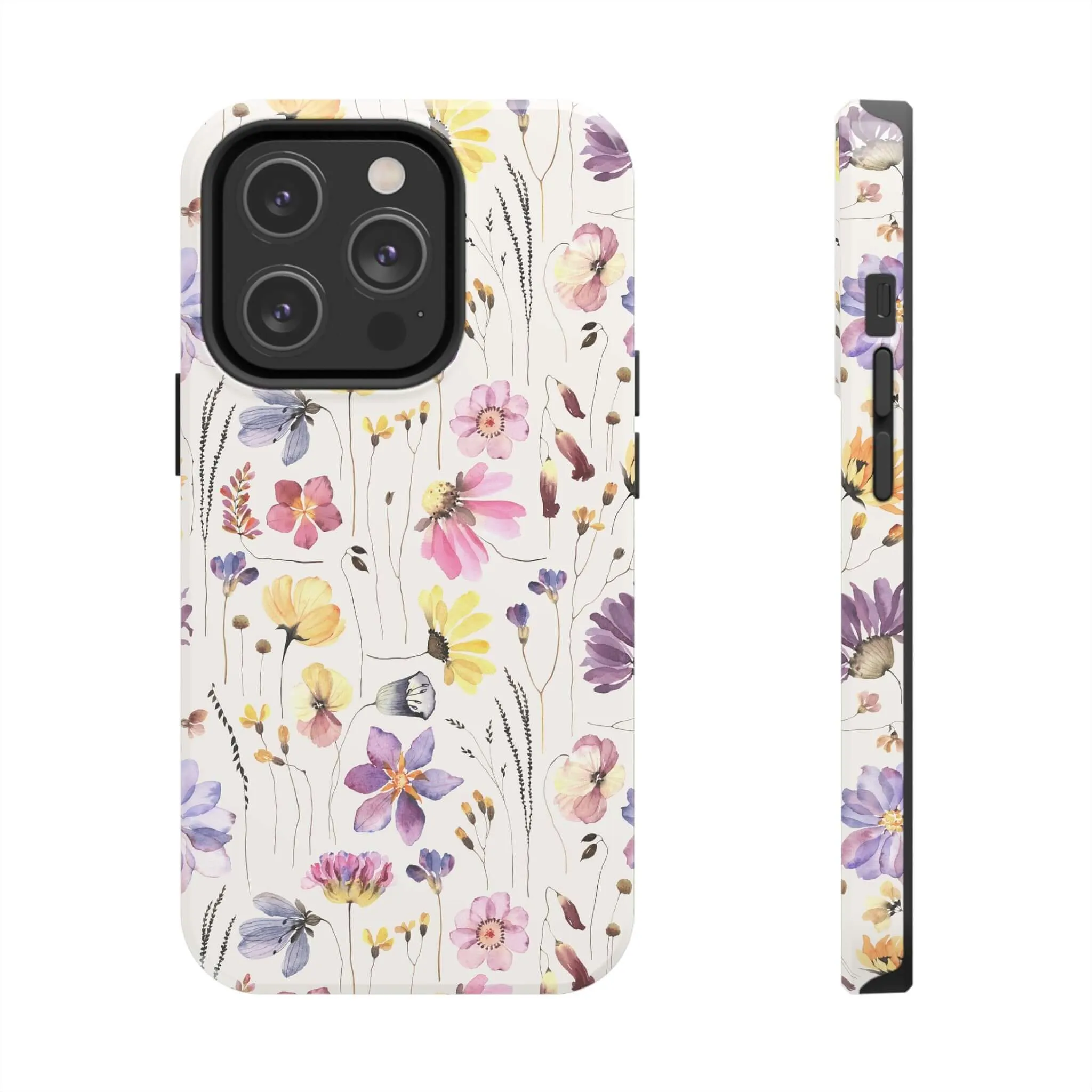 Wildflower Watercolors | Beige Floral Case