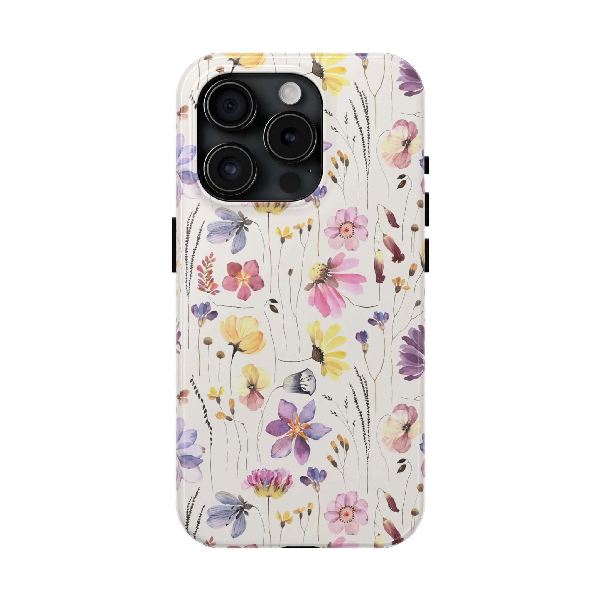 Wildflower Watercolors | Beige Floral Case