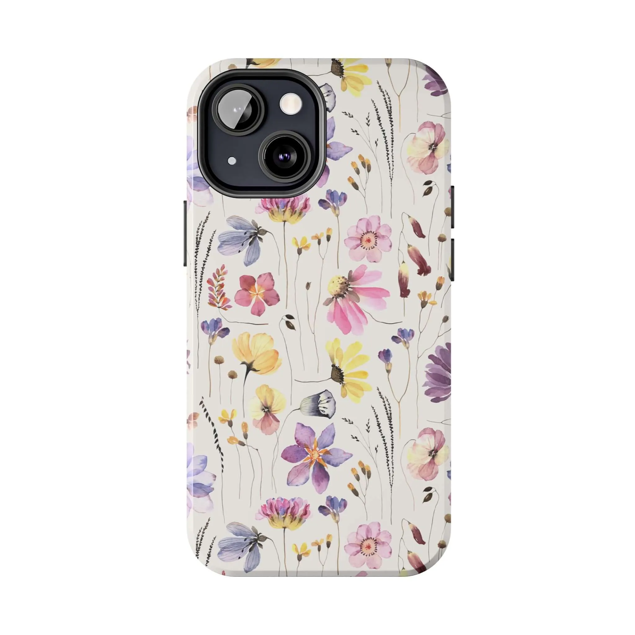 Wildflower Watercolors | Beige Floral Case