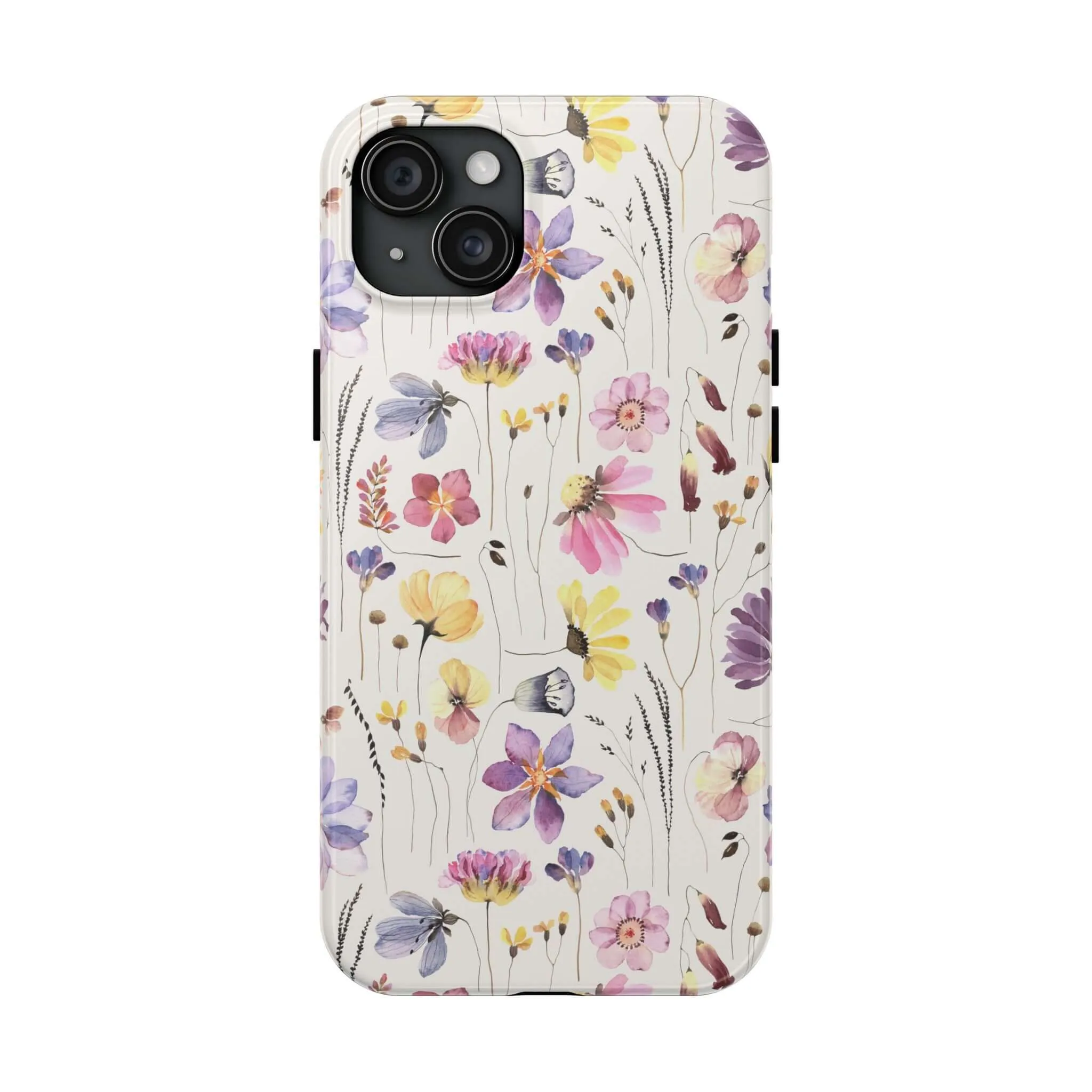 Wildflower Watercolors | Beige Floral Case