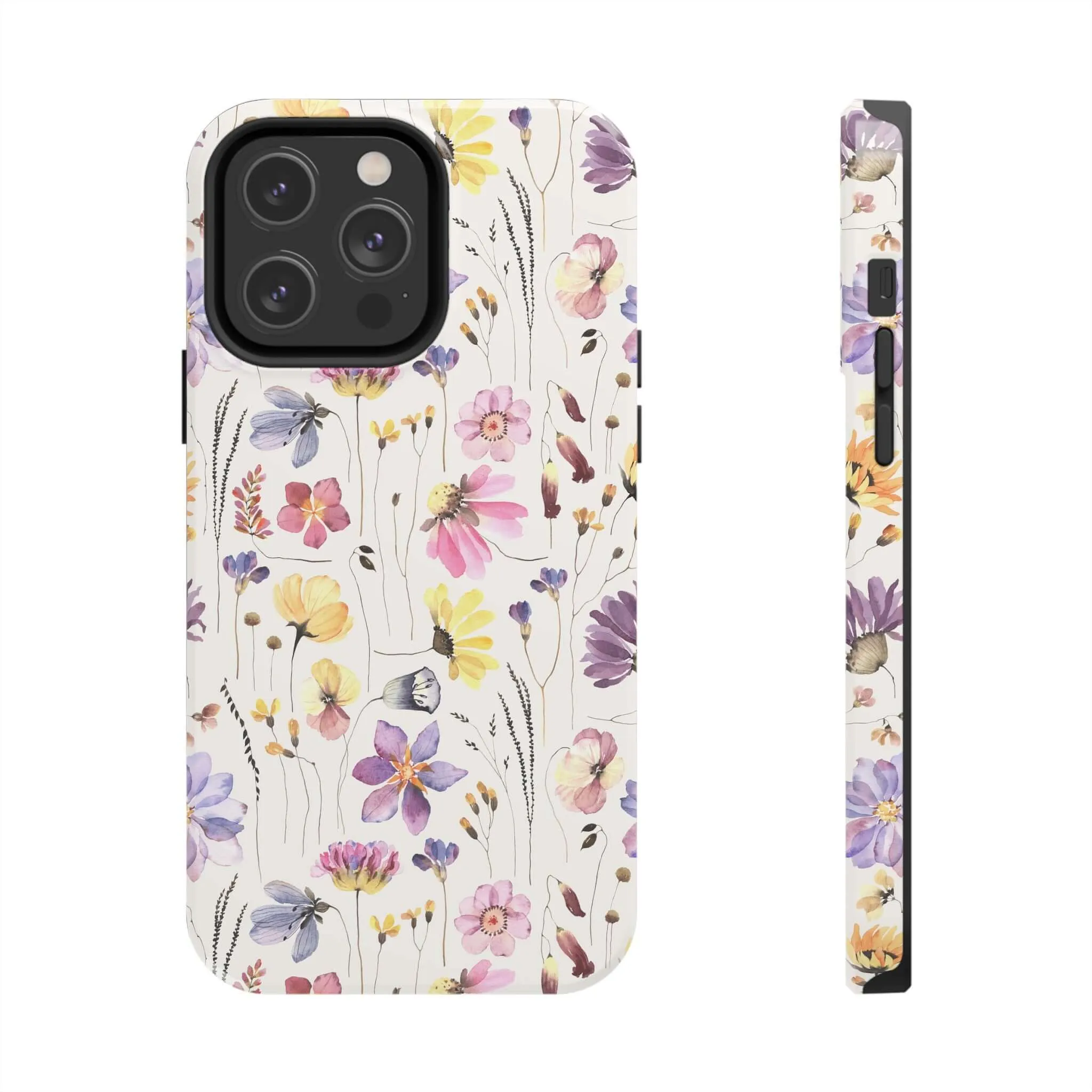 Wildflower Watercolors | Beige Floral Case