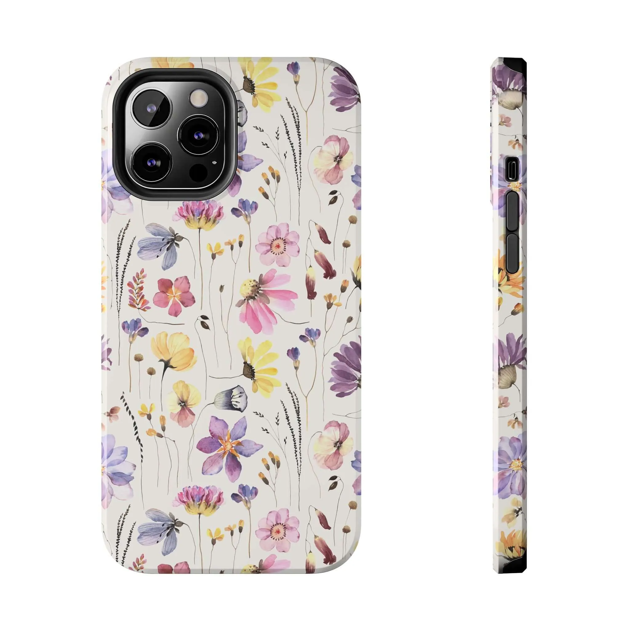 Wildflower Watercolors | Beige Floral Case