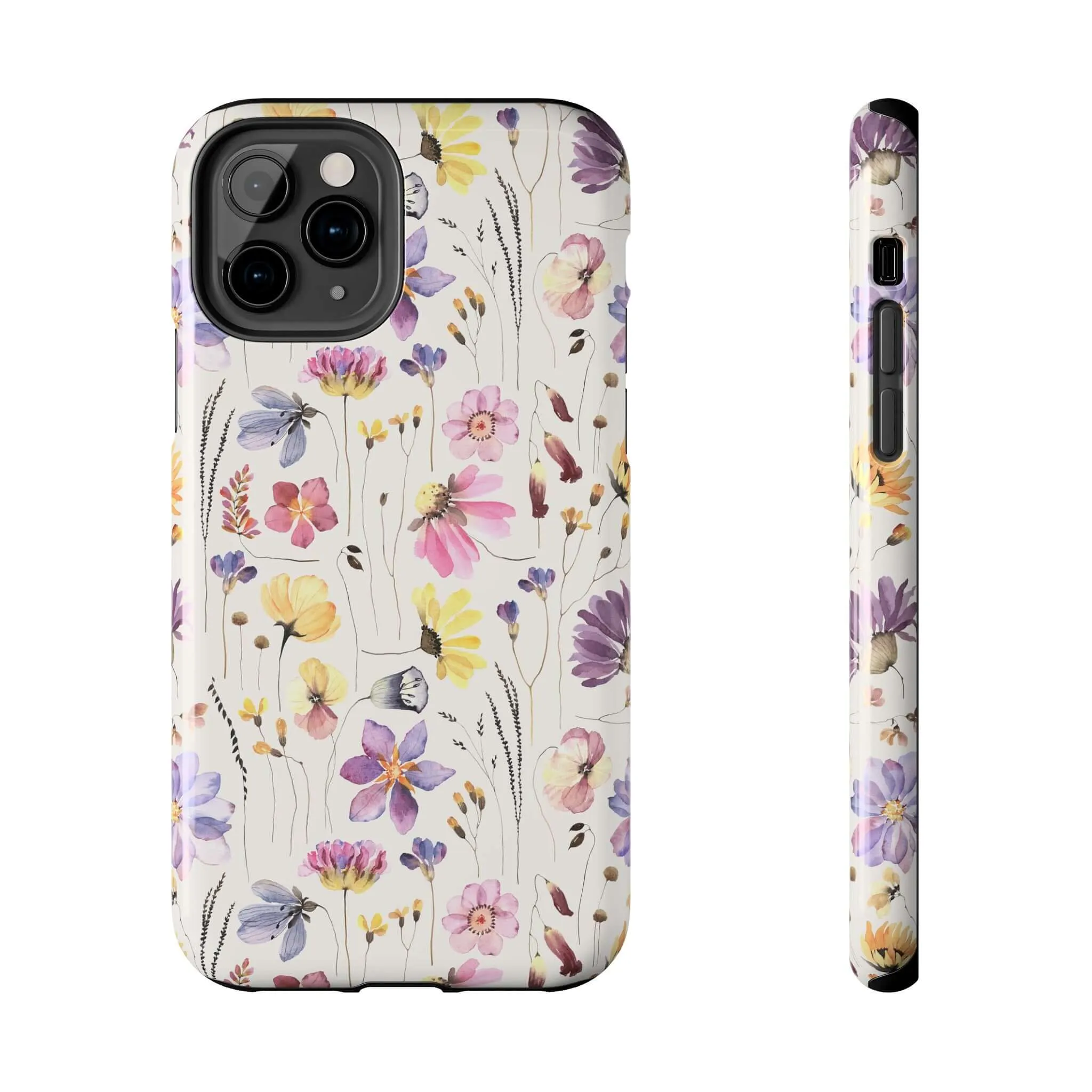 Wildflower Watercolors | Beige Floral Case