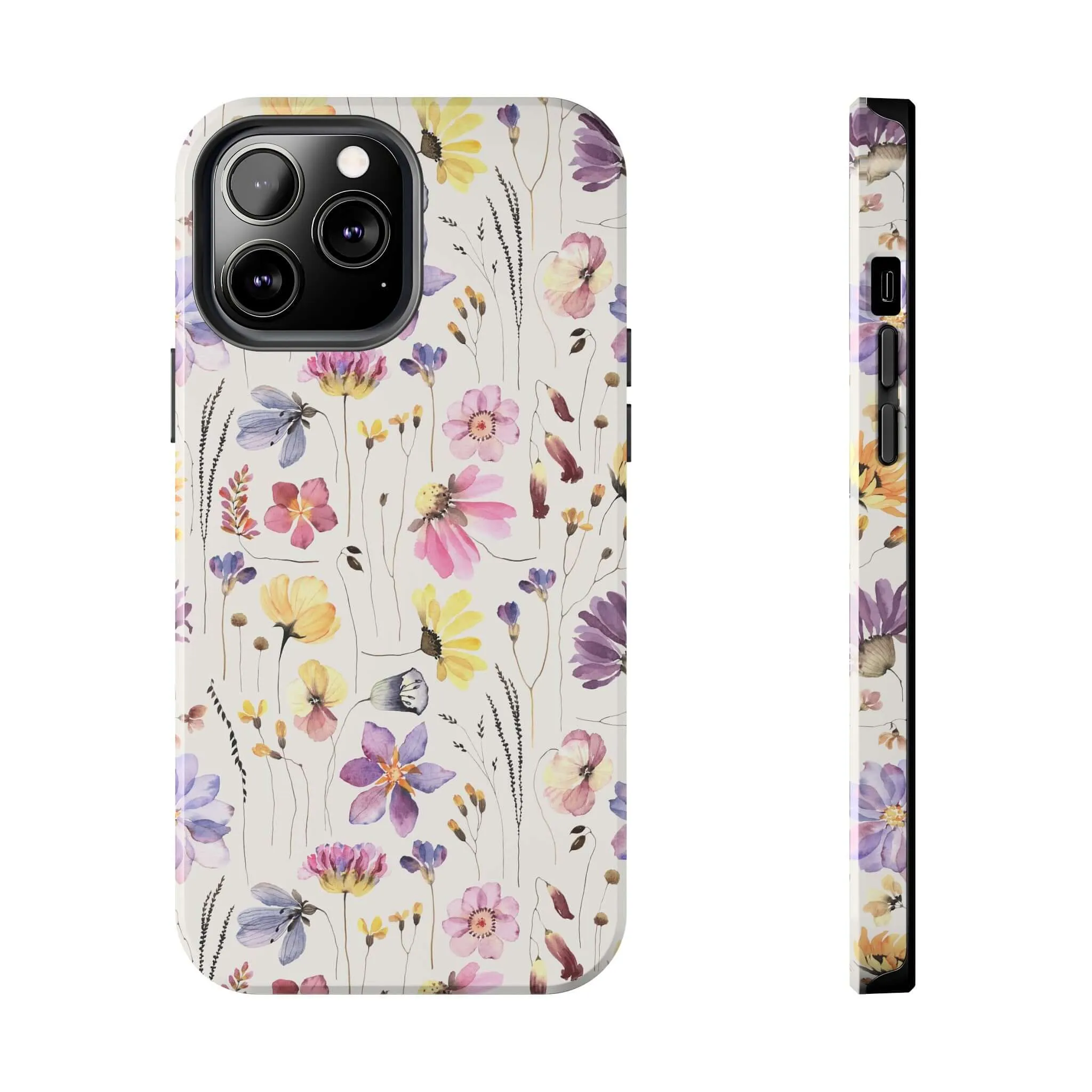 Wildflower Watercolors | Beige Floral Case