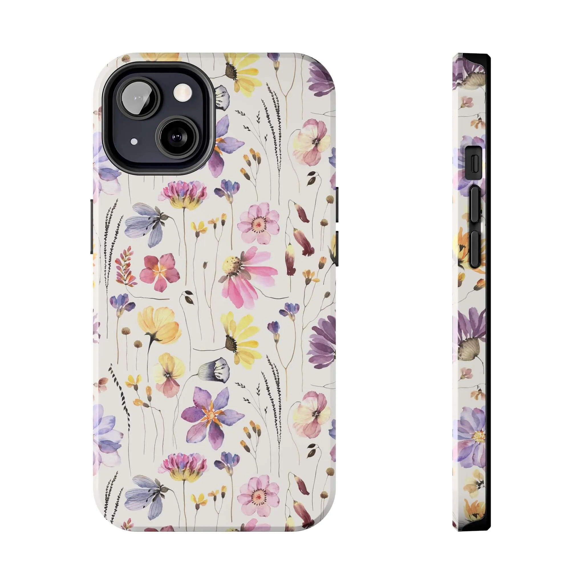 Wildflower Watercolors | Beige Floral Case