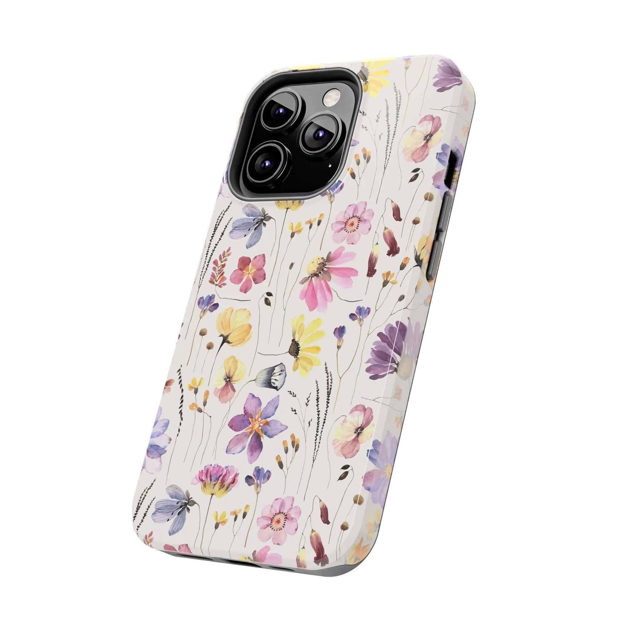 Wildflower Watercolors | Beige Floral Case