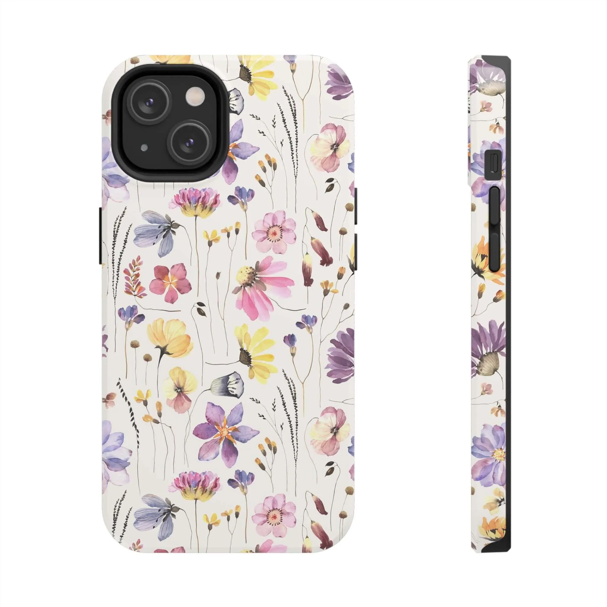 Wildflower Watercolors | Beige Floral Case